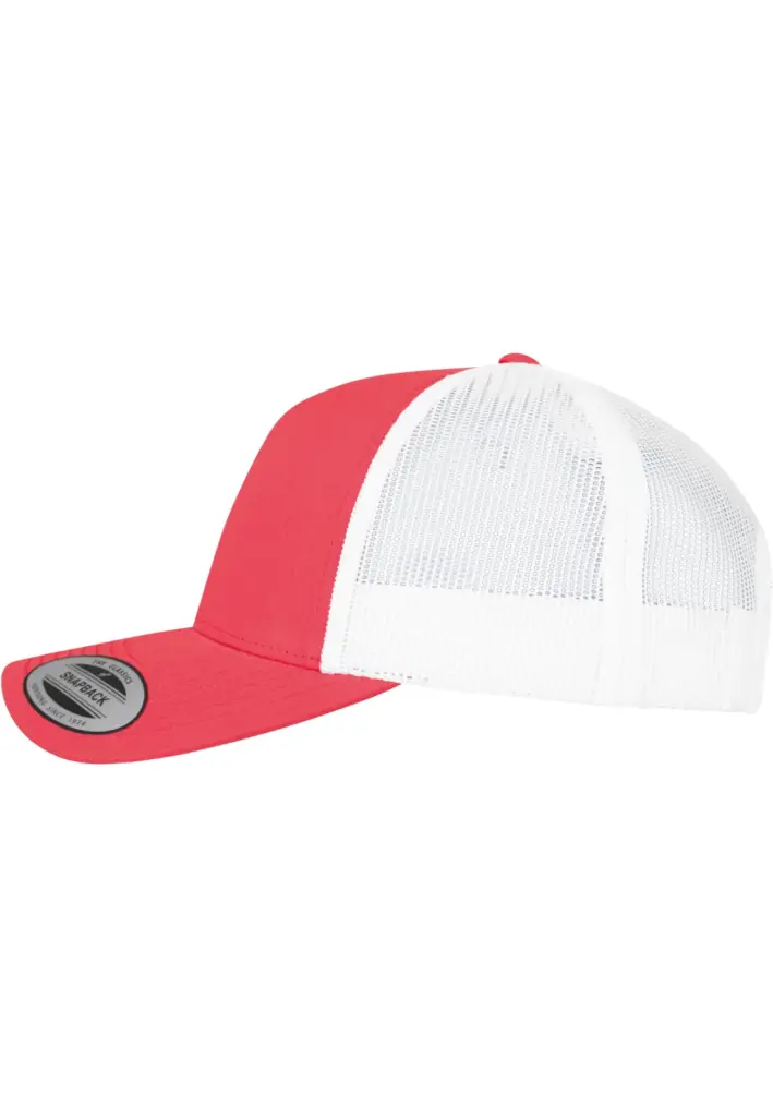 PS_FL6506T-S_RED-WHITE - Hidalgo-werbeartikel Retro truckerpet in twee kleuren, red / white — productfoto 28