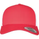 PS_FL6506T-FC_RED-WHITE - Hidalgo-werbeartikel Retro truckerpet in twee kleuren, red / white — productfoto 30