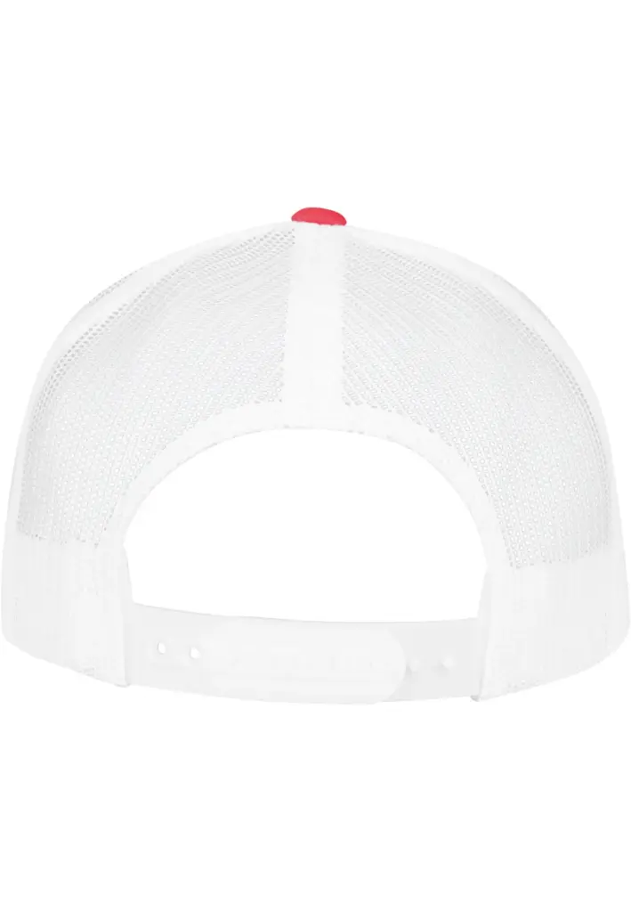 PS_FL6506T-B_RED-WHITE - Hidalgo-werbeartikel Retro truckerpet in twee kleuren, red / white — productfoto 31