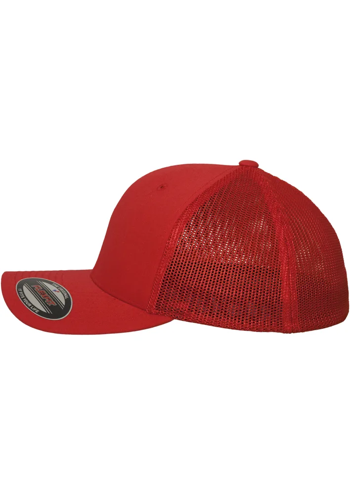 PS_FL6511-S_RED - Hidalgo-werbeartikel Flexfit mesh truckerpet — productfoto 15