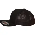 Flexfit mesh truckerpet, black — productfoto 3