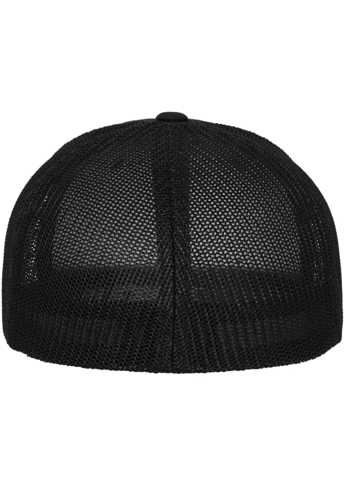 PS_FL6511-B_BLACK - Hidalgo-werbeartikel Flexfit mesh truckerpet, black — productfoto 5