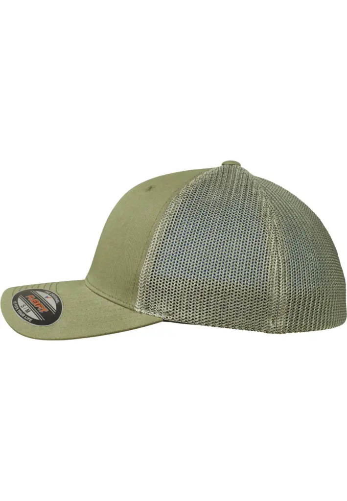 PS_FL6511-S_BUCK - Hidalgo-werbeartikel Flexfit mesh truckerpet, buck — productfoto 6