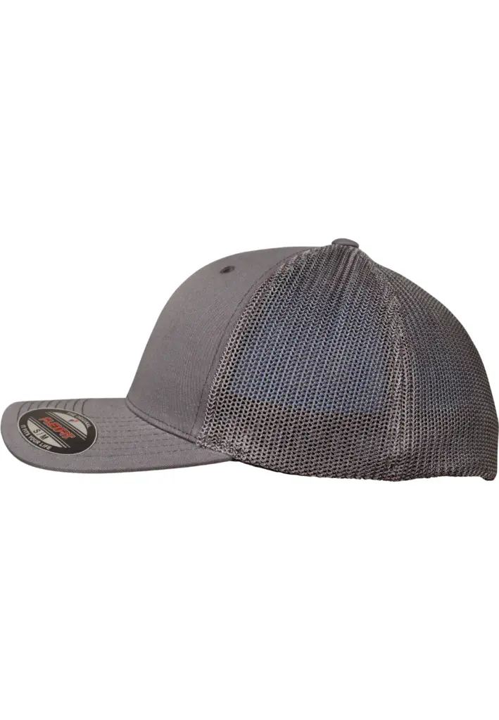 PS_FL6511-S_DARKGREY - Hidalgo-werbeartikel Flexfit mesh truckerpet, dark grey — productfoto 9
