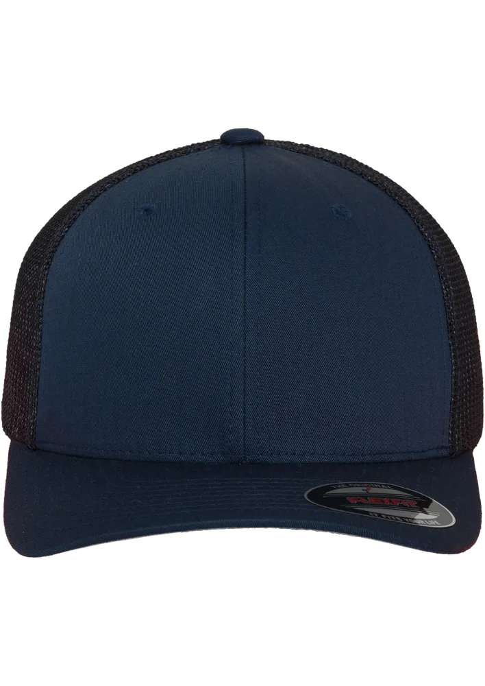 PS_FL6511_NAVY - Hidalgo-werbeartikel Flexfit mesh truckerpet, navy — productfoto 13