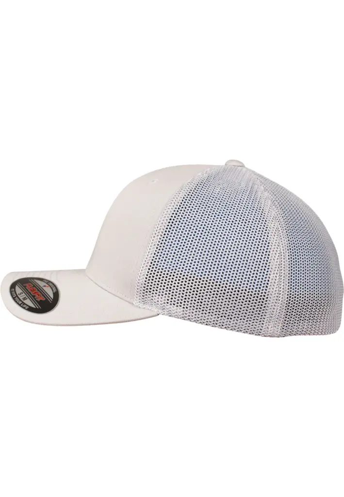 PS_FL6511-S_SILVER - Hidalgo-werbeartikel Flexfit mesh truckerpet, silver — productfoto 21