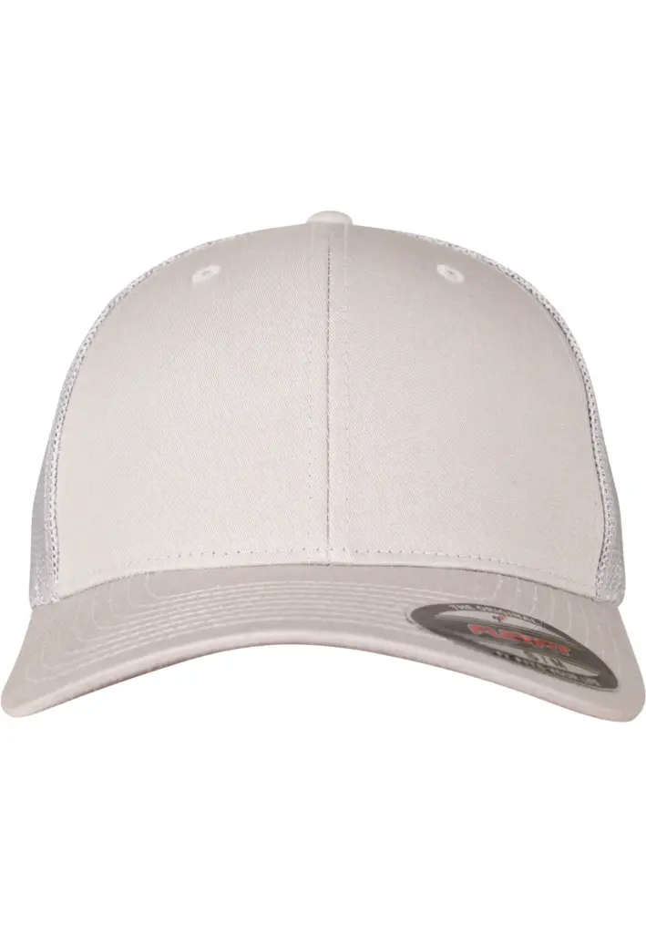 PS_FL6511_SILVER - Hidalgo-werbeartikel Flexfit mesh truckerpet, silver — productfoto 22