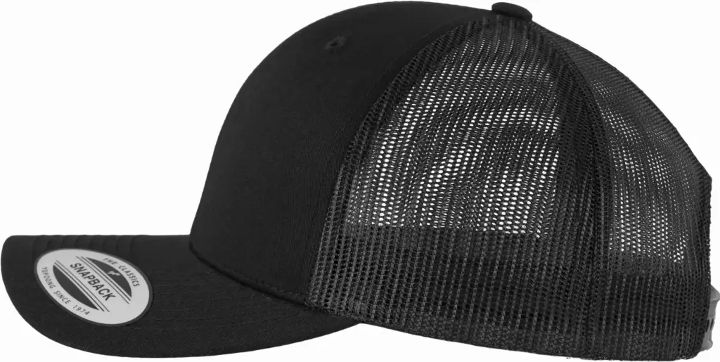 Retro truckerpet, black — productfoto 5