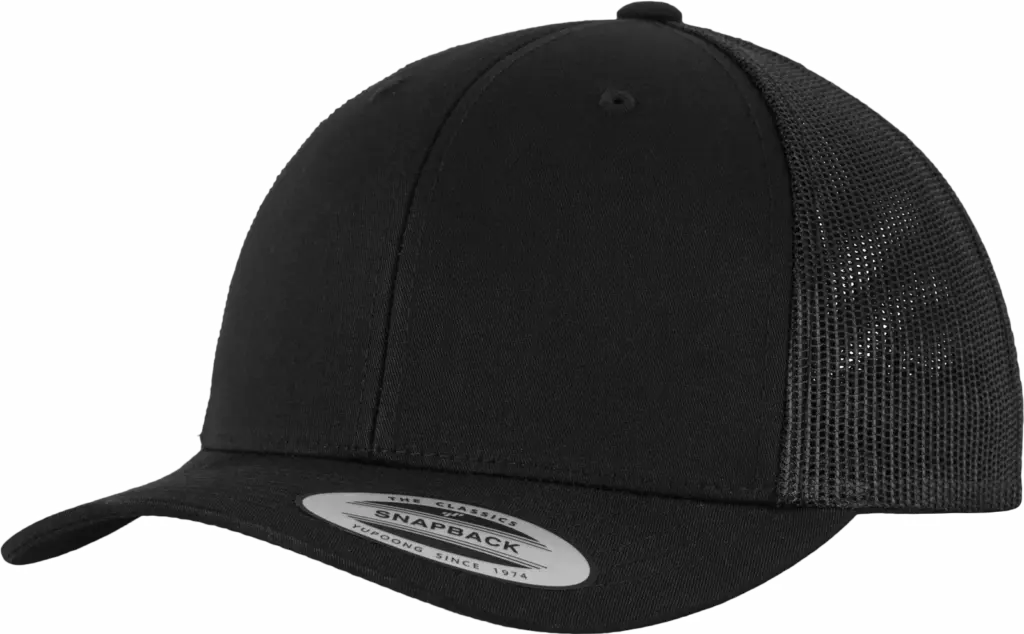 Retro truckerpet, black — productfoto 6