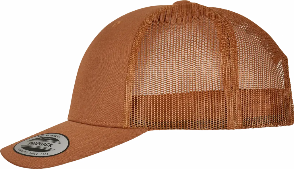 Retro truckerpet, caramel — productfoto 15