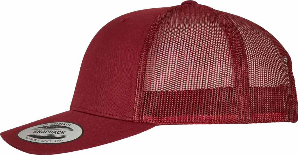 Retro truckerpet, cranberry — productfoto 20