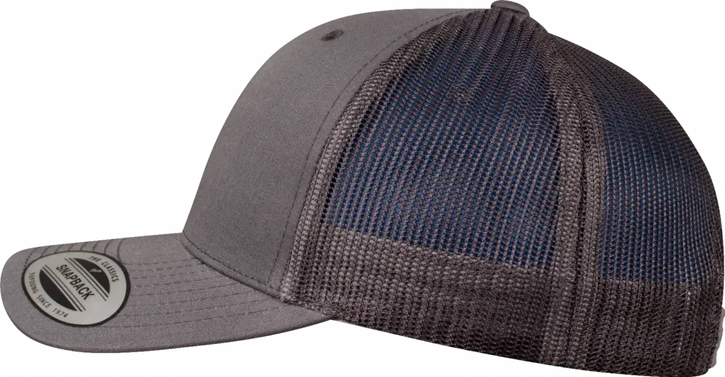 Retro truckerpet, dark grey — productfoto 24