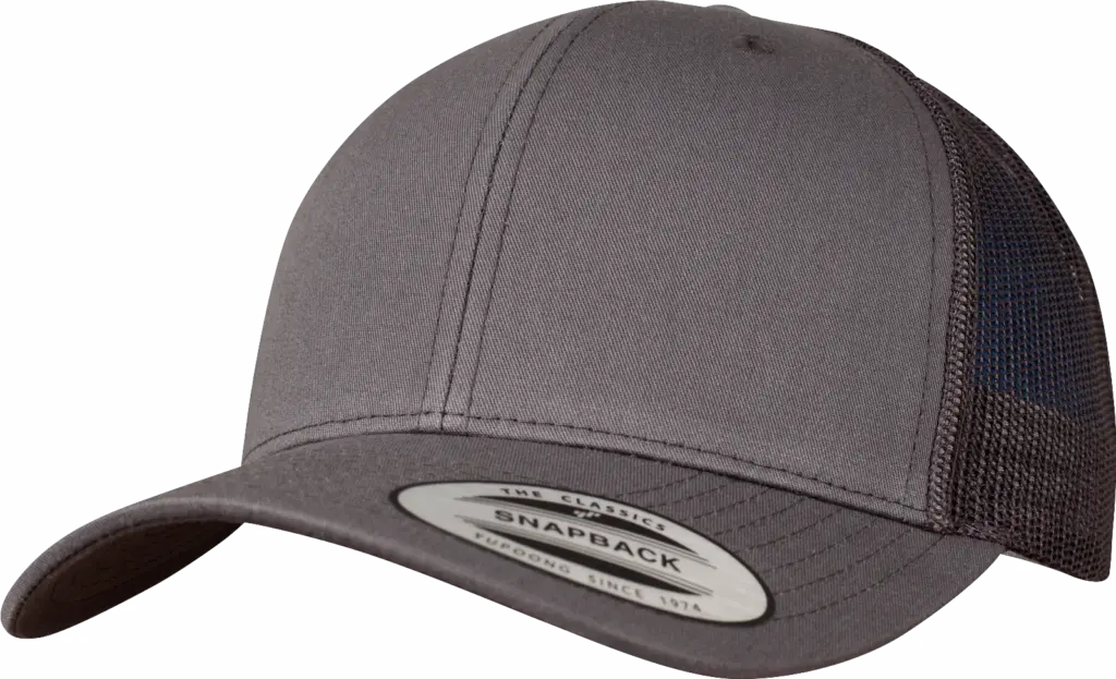 Retro truckerpet, dark grey — productfoto 25