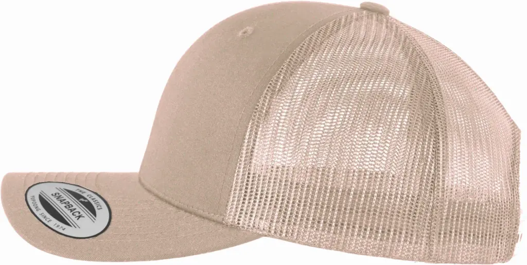 Retro truckerpet, khaki — productfoto 33