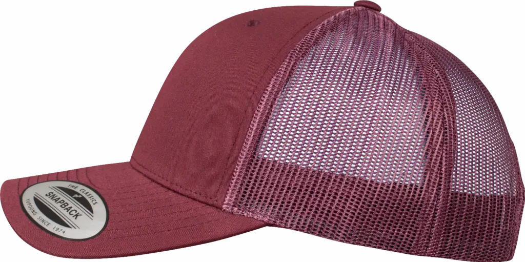 Retro truckerpet, maroon — productfoto 42