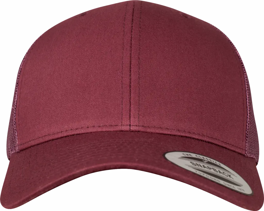 Retro truckerpet, maroon — productfoto 45