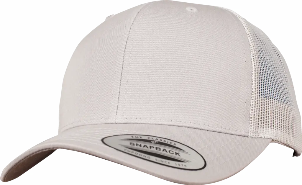Retro truckerpet, silver — productfoto 63