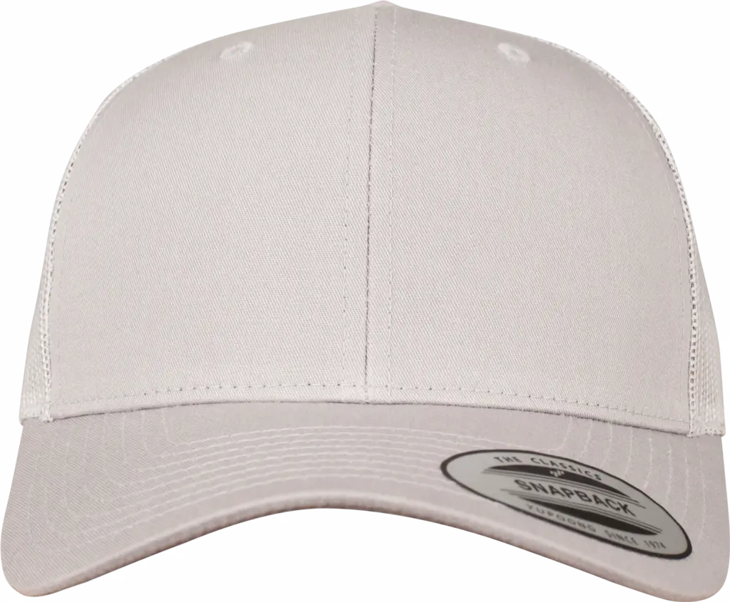 Retro truckerpet, silver — productfoto 64