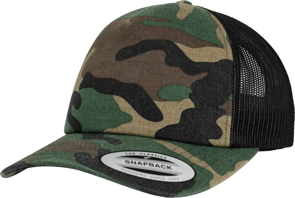 Camo truckerpet, wood camouflage / black — productfoto 6