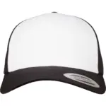Retro Truckerpet met gekleurde klep, black/white — productfoto 5