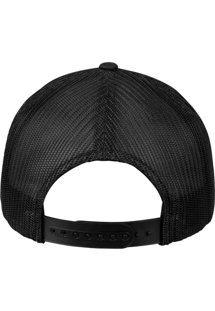 PS_FL6606CF-B_BLACK-WHITE - Hidalgo-werbeartikel Retro Truckerpet met gekleurde klep, black/white — productfoto 6