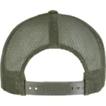 PS_FL6606CF-B_MOOSGREEN-WHITE-OLIVE - Hidalgo-werbeartikel Retro Truckerpet met gekleurde klep, moosgreen / white / olive — productfoto 16