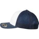 PS_FL6606CF-S_NAVY-WHITE - Hidalgo-werbeartikel Retro Truckerpet met gekleurde klep, navy / white — productfoto 17