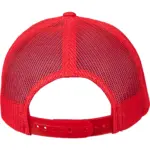 PS_FL6606CF-B_RED-WHITE - Hidalgo-werbeartikel Retro Truckerpet met gekleurde klep, red / white — productfoto 22