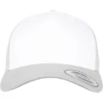 PS_FL6606CF_SILVER-WHITE - Hidalgo-werbeartikel Retro Truckerpet met gekleurde klep, silver / white — productfoto 24