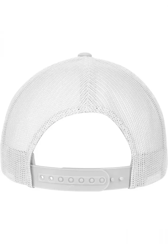 PS_FL6606CF-B_SILVER-WHITE - Hidalgo-werbeartikel Retro Truckerpet met gekleurde klep, silver / white — productfoto 25