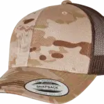 Multicam retro truckerpet, arid / brown — productfoto 5
