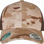 Multicam retro truckerpet, arid / brown — productfoto 7