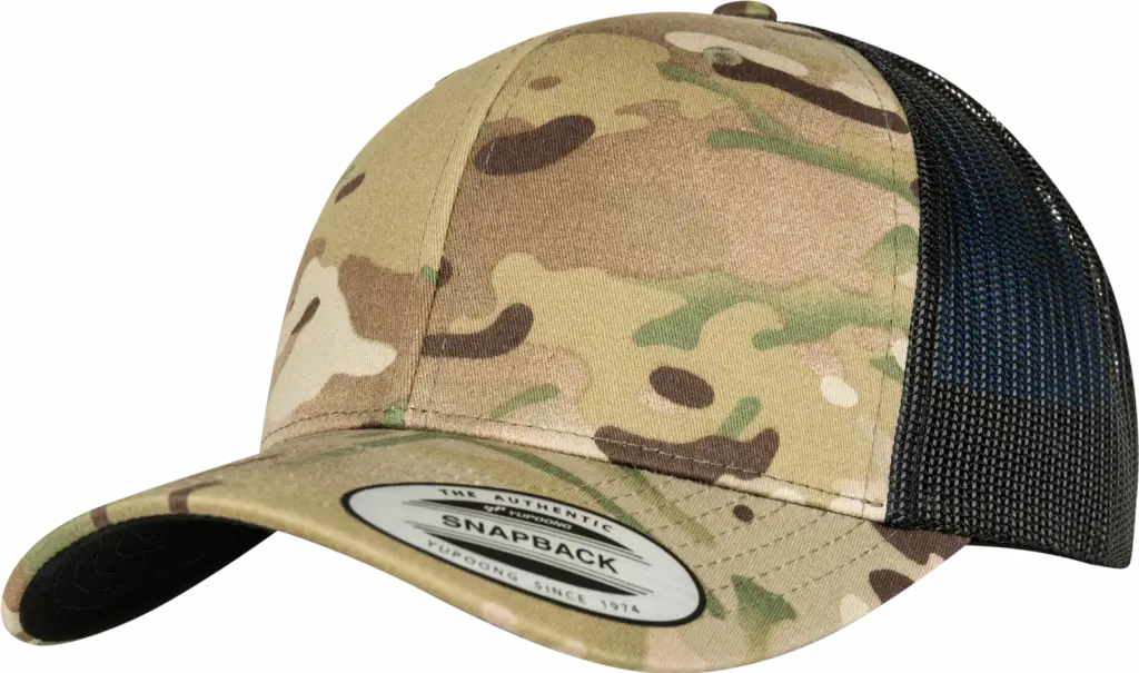 Multicam retro truckerpet, multicam — productfoto 15