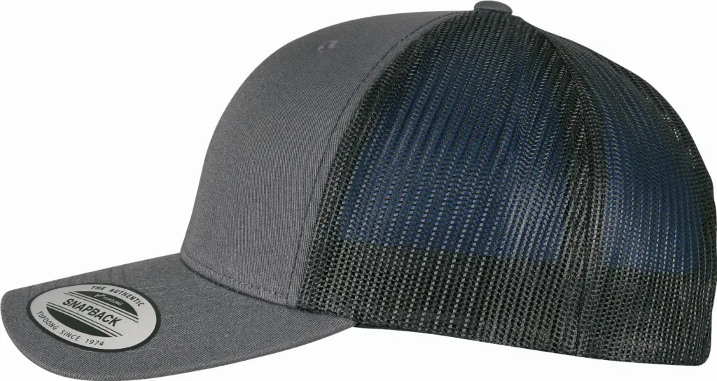 Classic Retro Trucker pet, charcoal / black — productfoto 7