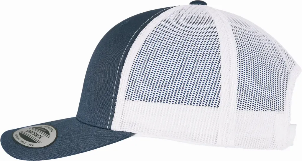 Classic Retro Trucker pet, navy / white — productfoto 10