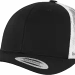 Tweekleurige Retro Truckerpet, black/white — productfoto 4