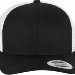 Tweekleurige Retro Truckerpet, black/white — productfoto 6