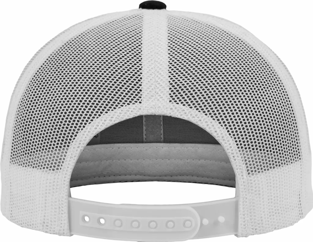 Tweekleurige Retro Truckerpet, black/white — productfoto 7