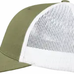 Tweekleurige Retro Truckerpet, buck / white — productfoto 13