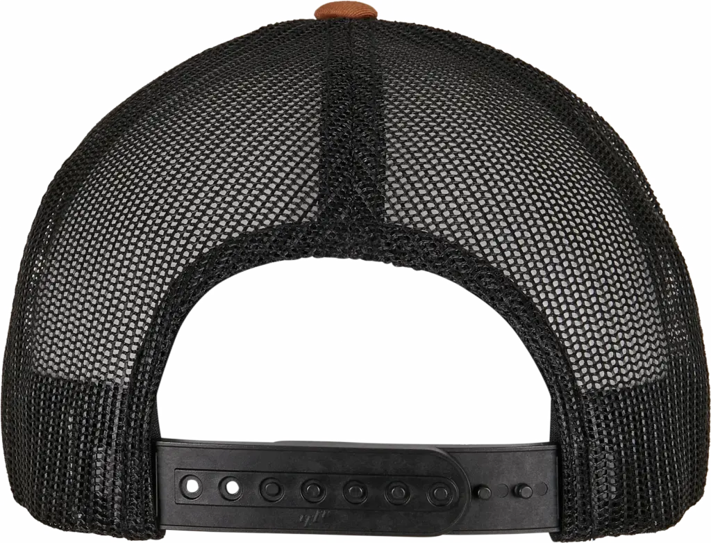 Tweekleurige Retro Truckerpet, caramel / black — productfoto 22