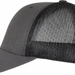 Tweekleurige Retro Truckerpet, charcoal / black — productfoto 23