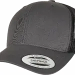 Tweekleurige Retro Truckerpet, charcoal / black — productfoto 24