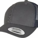 Tweekleurige Retro Truckerpet, charcoal / navy — productfoto 29