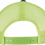 Tweekleurige Retro Truckerpet, charcoal / neon green — productfoto 37