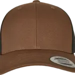 Tweekleurige Retro Truckerpet, coyote brown / black — productfoto 46