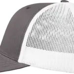 Tweekleurige Retro Truckerpet, darkgrey / white — productfoto 48
