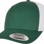 Tweekleurige Retro Truckerpet, evergreen / white — productfoto 54