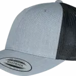 Tweekleurige Retro Truckerpet, heather black — productfoto 59