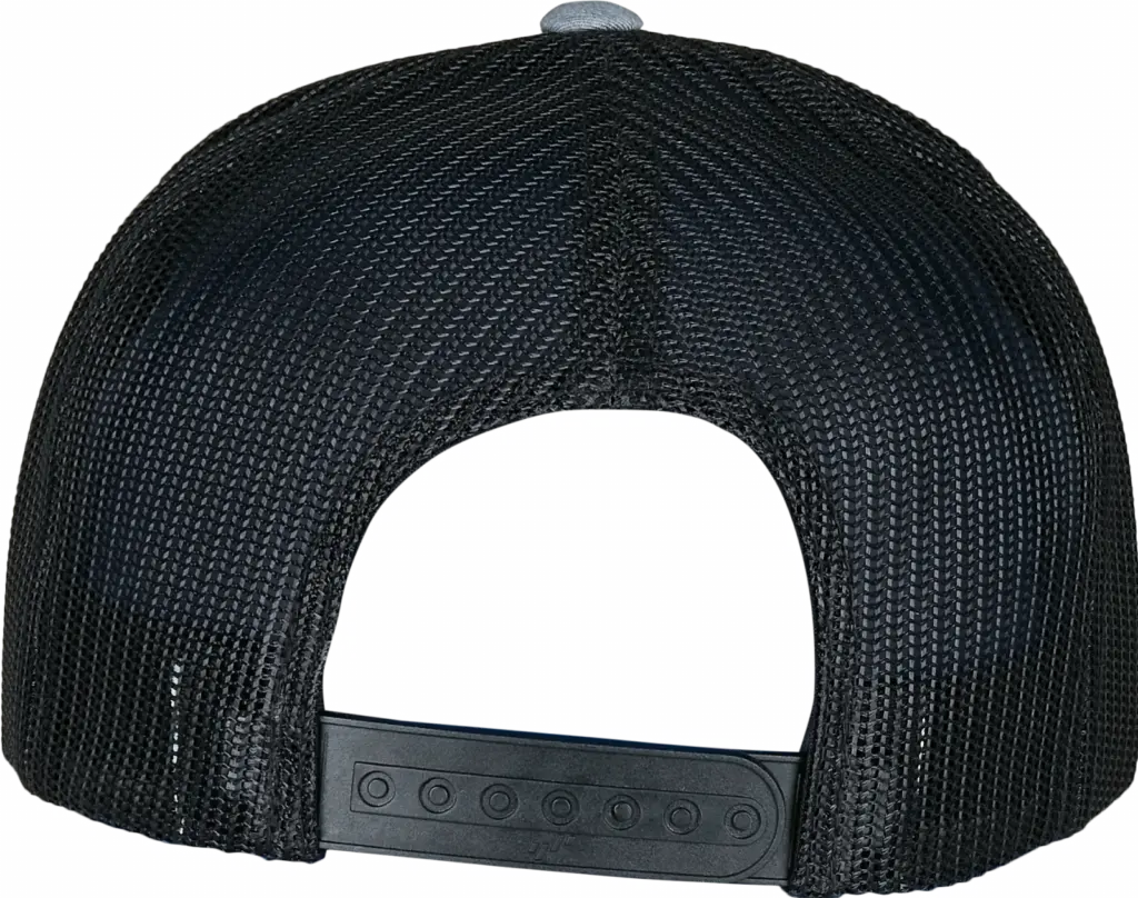 Tweekleurige Retro Truckerpet, heather black — productfoto 62