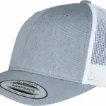 Tweekleurige Retro Truckerpet, heather / white — productfoto 64